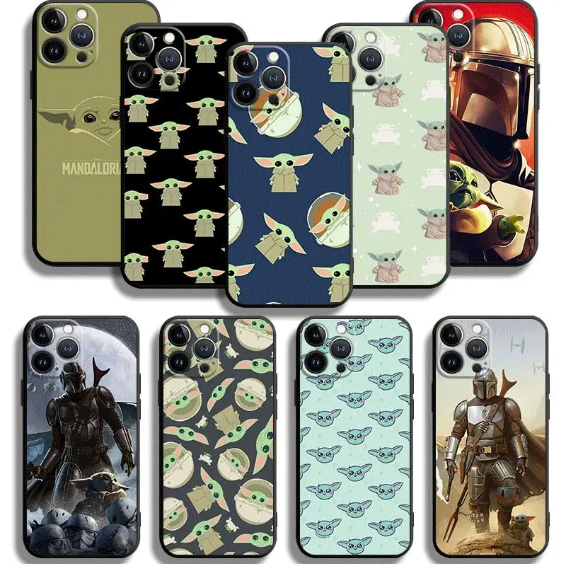 Yoda Baby Phone Case For iPhone 11 12 Pro Max 14 15 Plus 13 Mini X XS 7 8 Phone Cover Soft Silicone Frame Funda