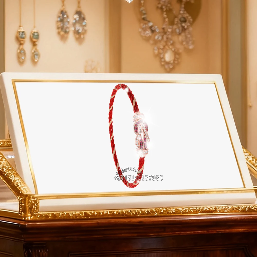 Gryan 2025 جديد 925 فضي ملون كامل الزركون متوسط Lnfinite الحظ سوار الإناث ملابس يومية هدايا الحفلات زوجين مجوهرات فاخرة