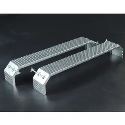 1 Pair Simulation Metal Silver Three-axis Fender for 1/14 Tamiya RC Truck For scania For volvo For man