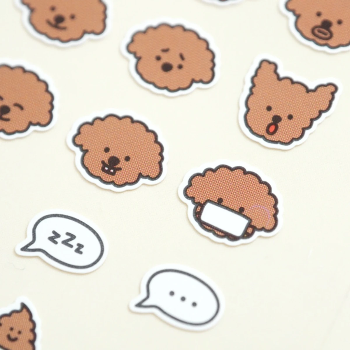 Korean Import Brand Suatelier Puppy Mini Marker Stickers Scrapbooking DIY Journaling Diary Stationery Sticker Decor Accessories