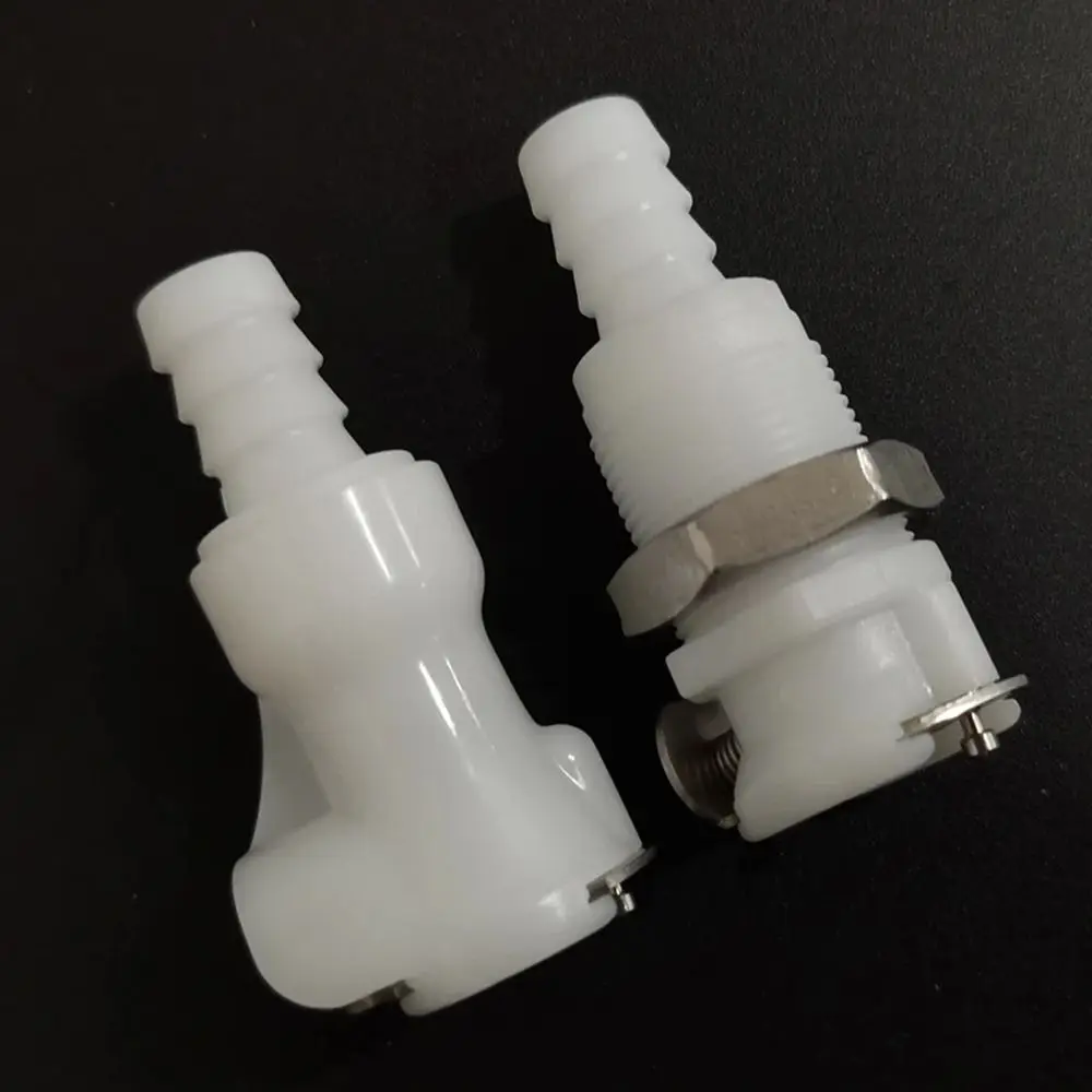 1Pcs Disconnect Fitting Coupling Hose Joint Tube Connector Male Female Hose Barb Valved Quick Shut-Off 5/16 3/8 Quick Coupler