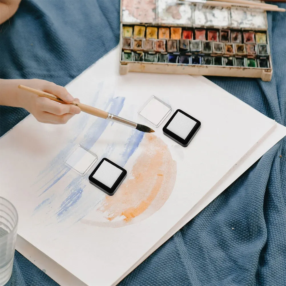 16 قطعة مختمة فارغة لتقوم بها بنفسك إعادة الملء المحمولة 3x3 سنتيمتر لصياغة ختم سكرابوكينغ مكتب استخدام لا الحبر فوضى لوحة ختم فارغة #5