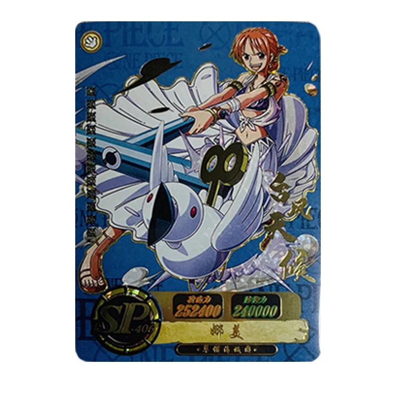 Anime japonais une pièce Boa Hancock Burukku Nami singe D. Luffy cartes à collectionner cadeaux d'anniversaire de noël jouets pour enfants