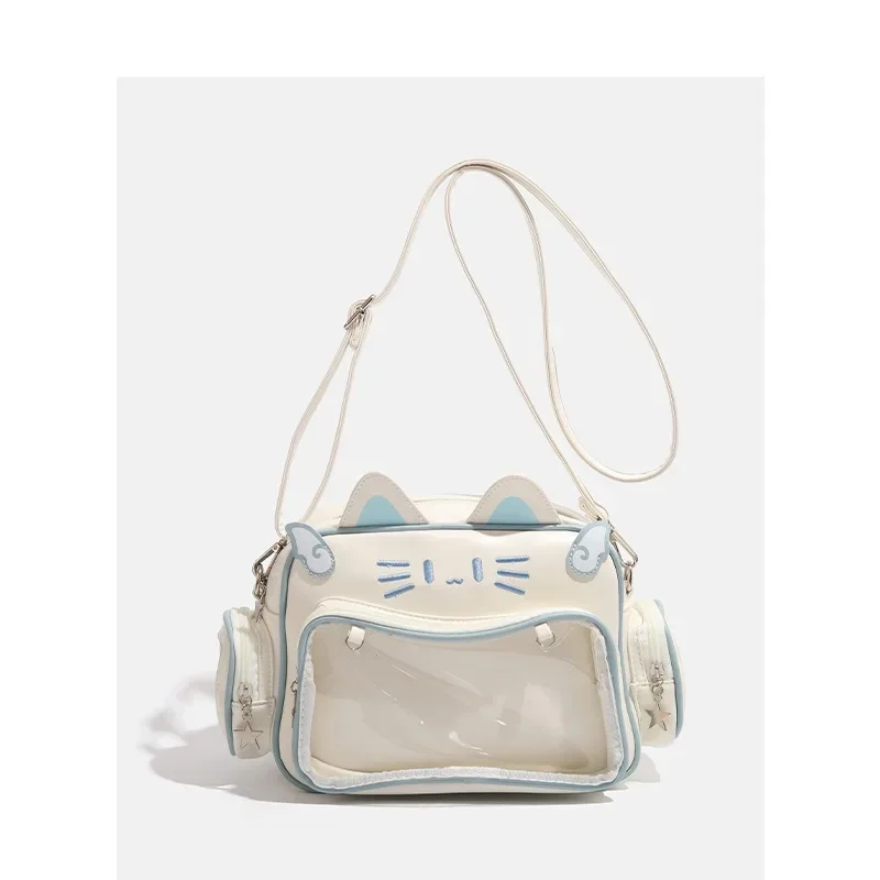 Y2K Millennium Spice Girl Großraumige Cat Pain Tasche, Fünffarbig, Vielseitig, 2026 Neu, Bar Grain, Vielseitige Einzel-Schulter-Umhängetasche – Detail 17