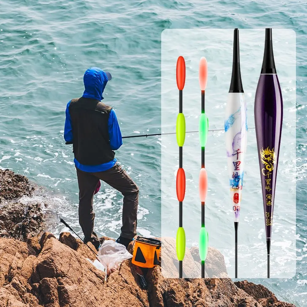 Day and Night Dual Use Electronic Float Can Change Color Eye-catching Fish Float for Silver Carp Crucian Carp Bighead Carp