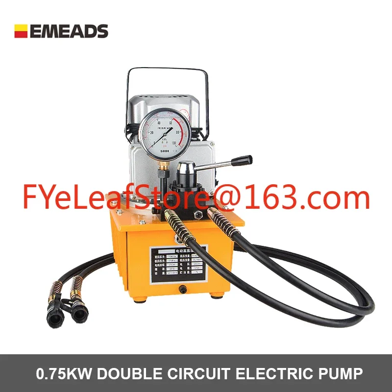 Super High Pressure Double Circuit Hand Electric Hydraulic Pump Wooden Case 70mpa 0.75KW 220V/380V 7mpa Pcoc