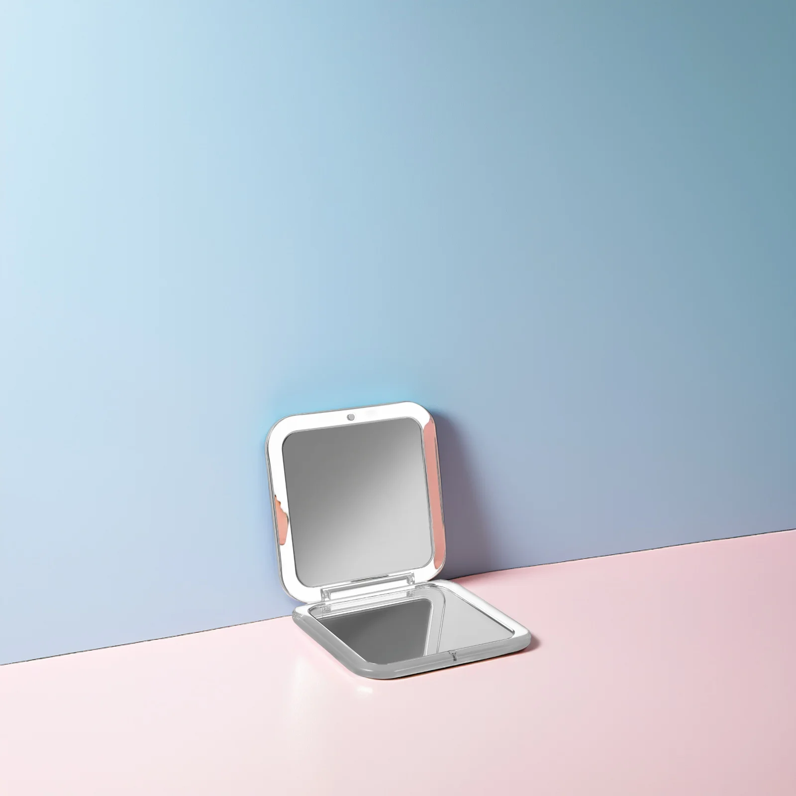 

Portable Handheld Mirror 15x Magnification Compact Square Travel Mirror Dual Sided Functionality Versatile Use Anywhere