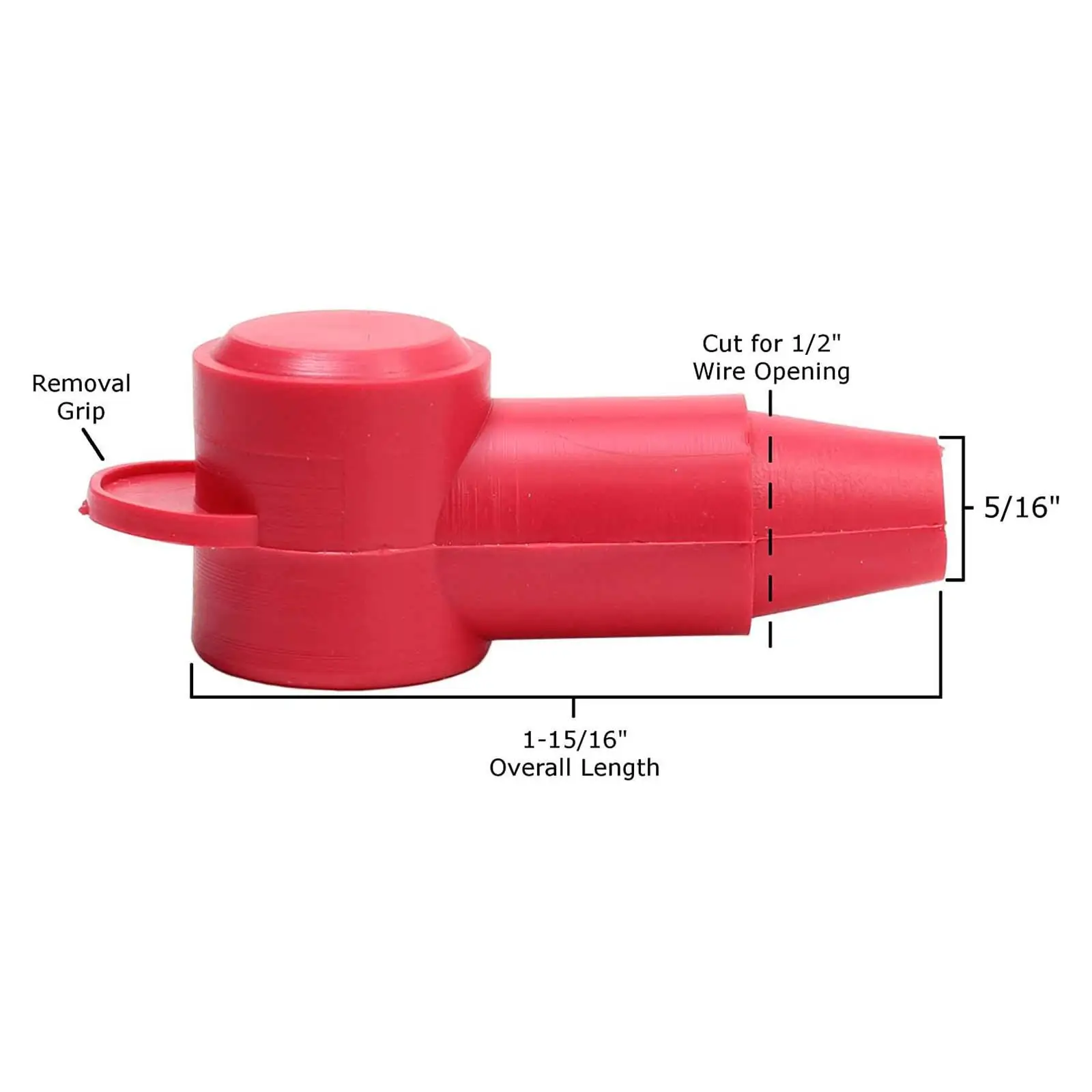 

Universal Battery Terminal Insulating Protector PVC Flexible Cover Protective Dustproof Cap for Car Boat Truck SUV Motorcycle