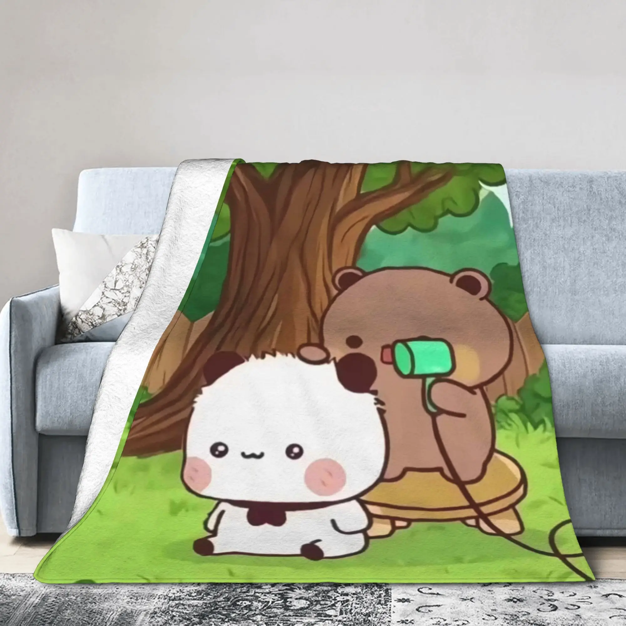 Bubu & Dudu Blanket Quality Warm Soft  Throw Blanket Winter Children Couch Chair Sofa Bed Fluffy Bedspread