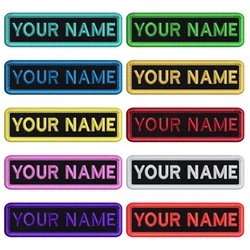 Colorful Custom Name Patch Embroidered Military Tactical Badge Personalized Emblems Iron On Or Hook Loop for Backpack