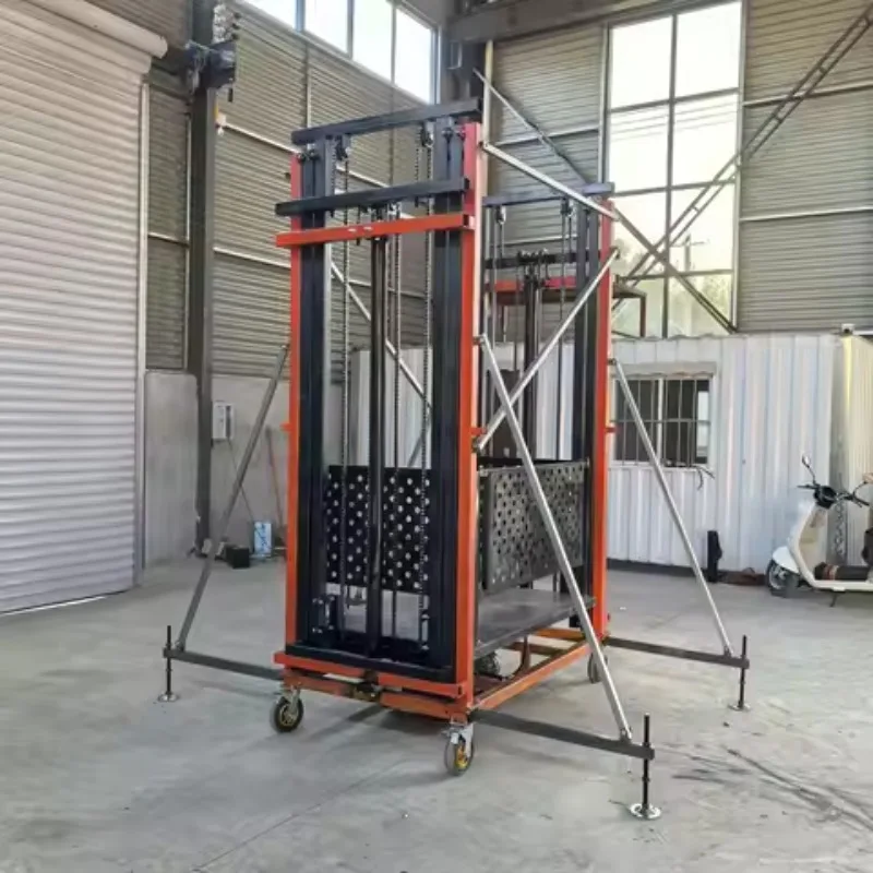 CE-gecertificeerd elektrisch steigers met veiligheidssysteem Automatische bediening van 500 kg voor bouwonderhoudswerkzaamheden