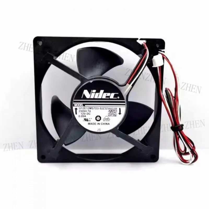 Y FOR  Nidec U12E12MS7D3-52Z32 DC12V 0.09A 3-Pin Cooling Fan
