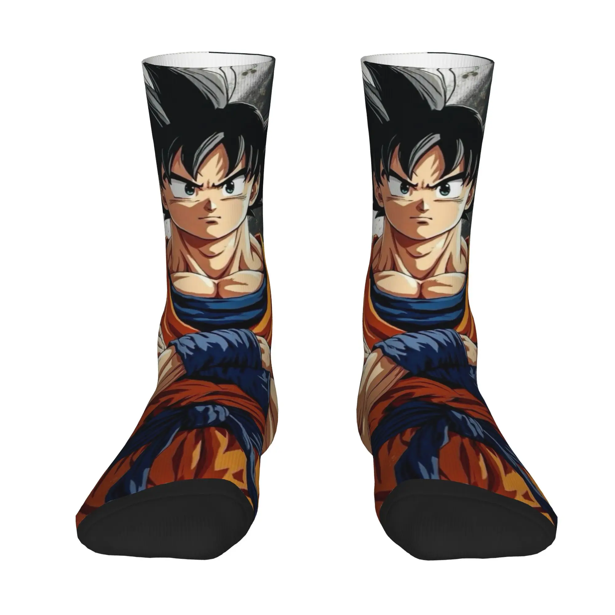 1 Pair Funny Sock Dragon Ball Son Goku (33) Vintage Quality Pattern Printed Men Socks Casual Men's Socks