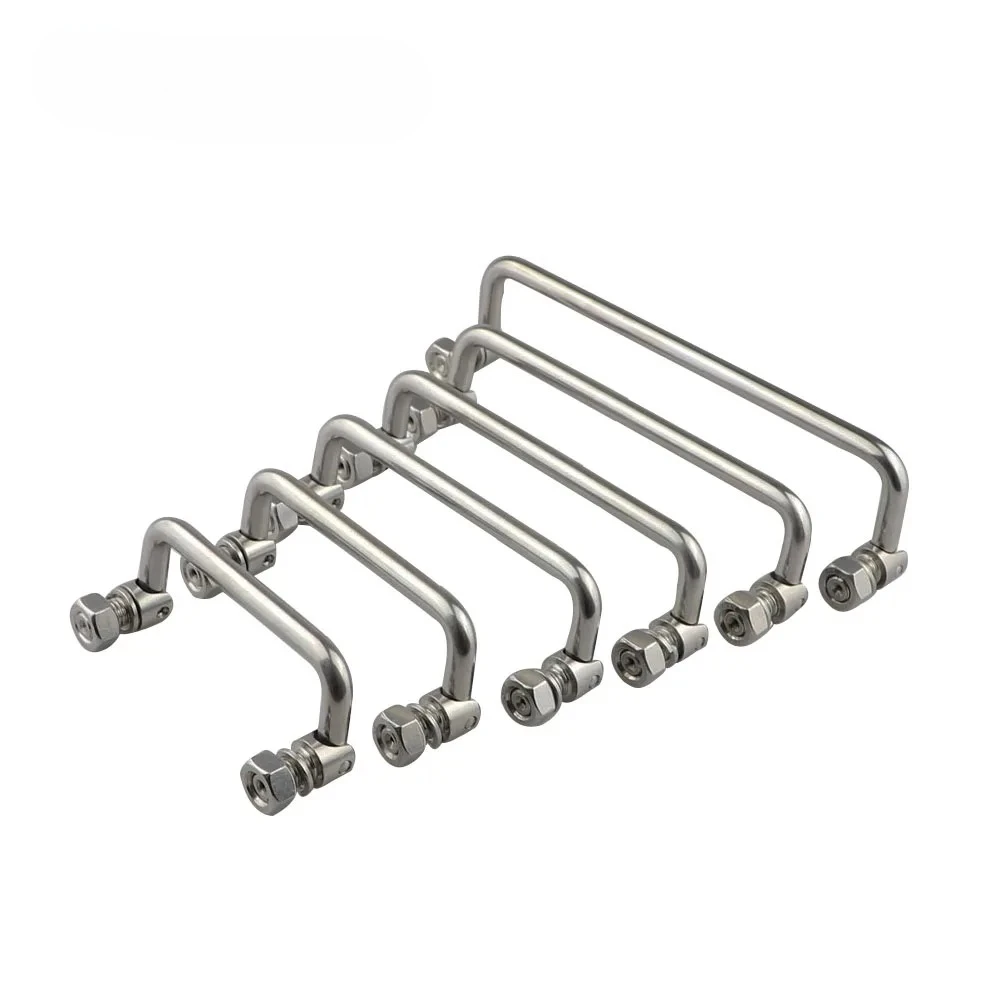 Marine Hardware 304 Stainless Steel Handle Cabinet Distribution Box Mechanical U-shaped Door Handle