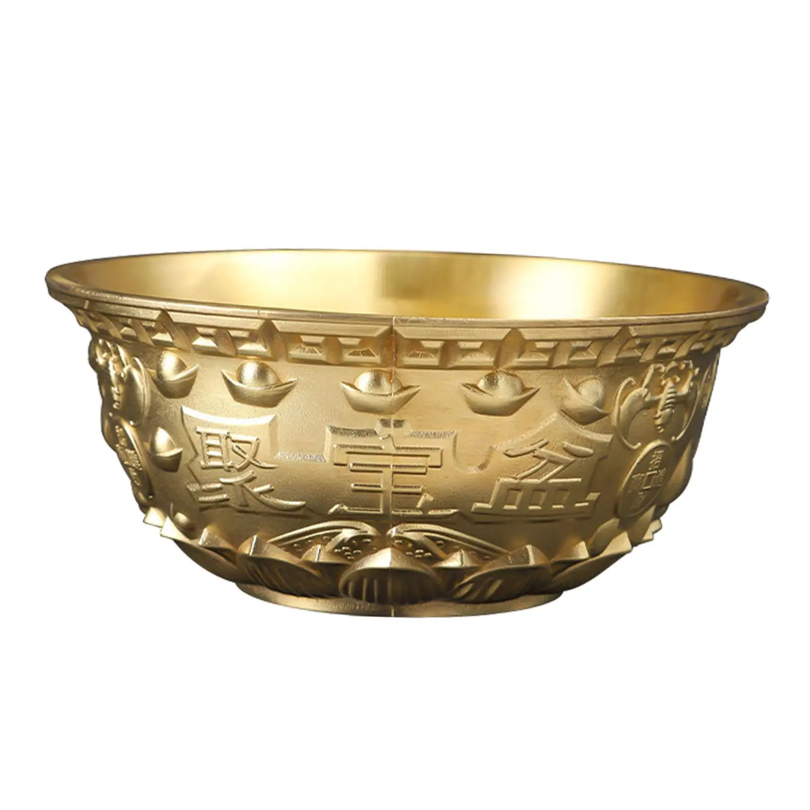 Feng Shui Treasure Basin Brass Wealth Money Bowl Cornucopia Bowl for Restaurants