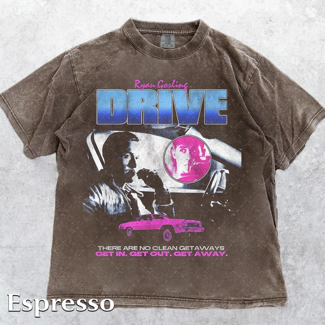 1717 Vintage Drive T-Shirt, Ryan Gosling Movie T-Shirt, Gift for Woman and Man Unisex RG44 Washed T-shirt