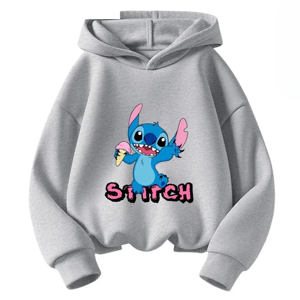 Stitch Hoodie Set Kids Long Sleeves Outfits 3-14 Years Children's Sets Baby Boys Casual Tracksuit Sonic Hoodie + Pants Sets