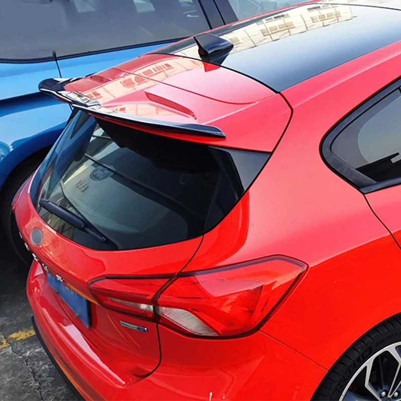 Rear Roof Trunk Wings For Ford Focus MK4 Hatchback ST-line 2019-2024 Spoiler Diffuser Tail Fin Accessories Body kits Tuning view 4