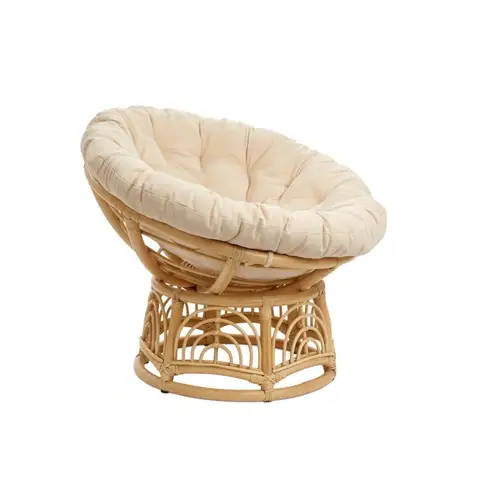 #Bohemian Rattan Papasan Chair Home Furniture for Living Room and Bedroom Leisure Chairs Outdoor Park Use Reclining Vietnam Made