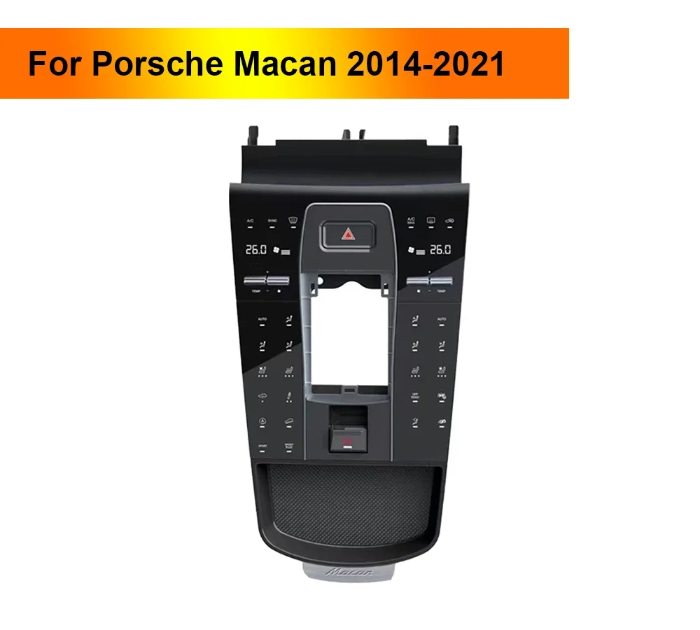 Full Touch Digital Car Saddle for Macan 2014-2021 LCD Car Center Console Screen Panel Interior Upgrades Central Control