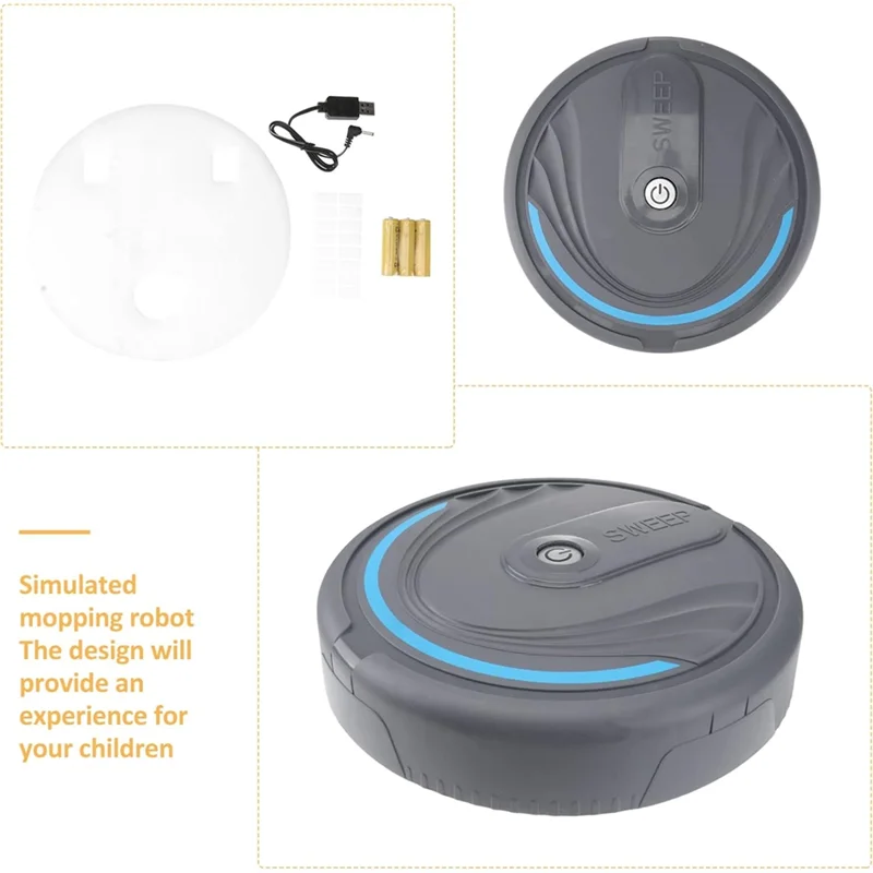 B47B-Rechargeable Floor  Robot, 1Pc Mopping Robot For Cleaning Of Dust And Dirt,Animal Hair