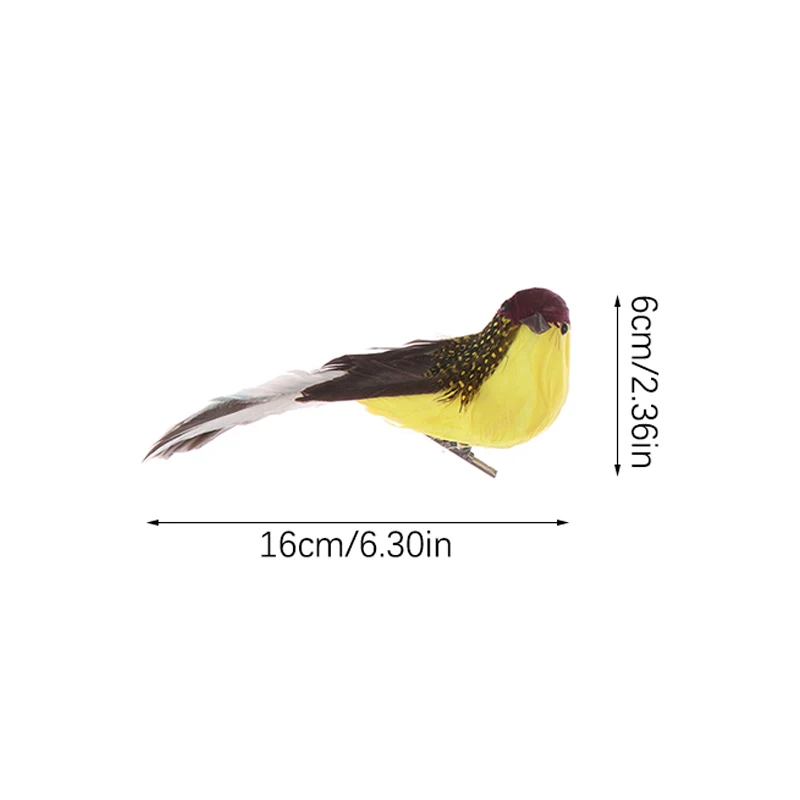 1Pc Mini Fake Birds Artificial Feather Foam Doves Wedding Garden Decoration Ornament