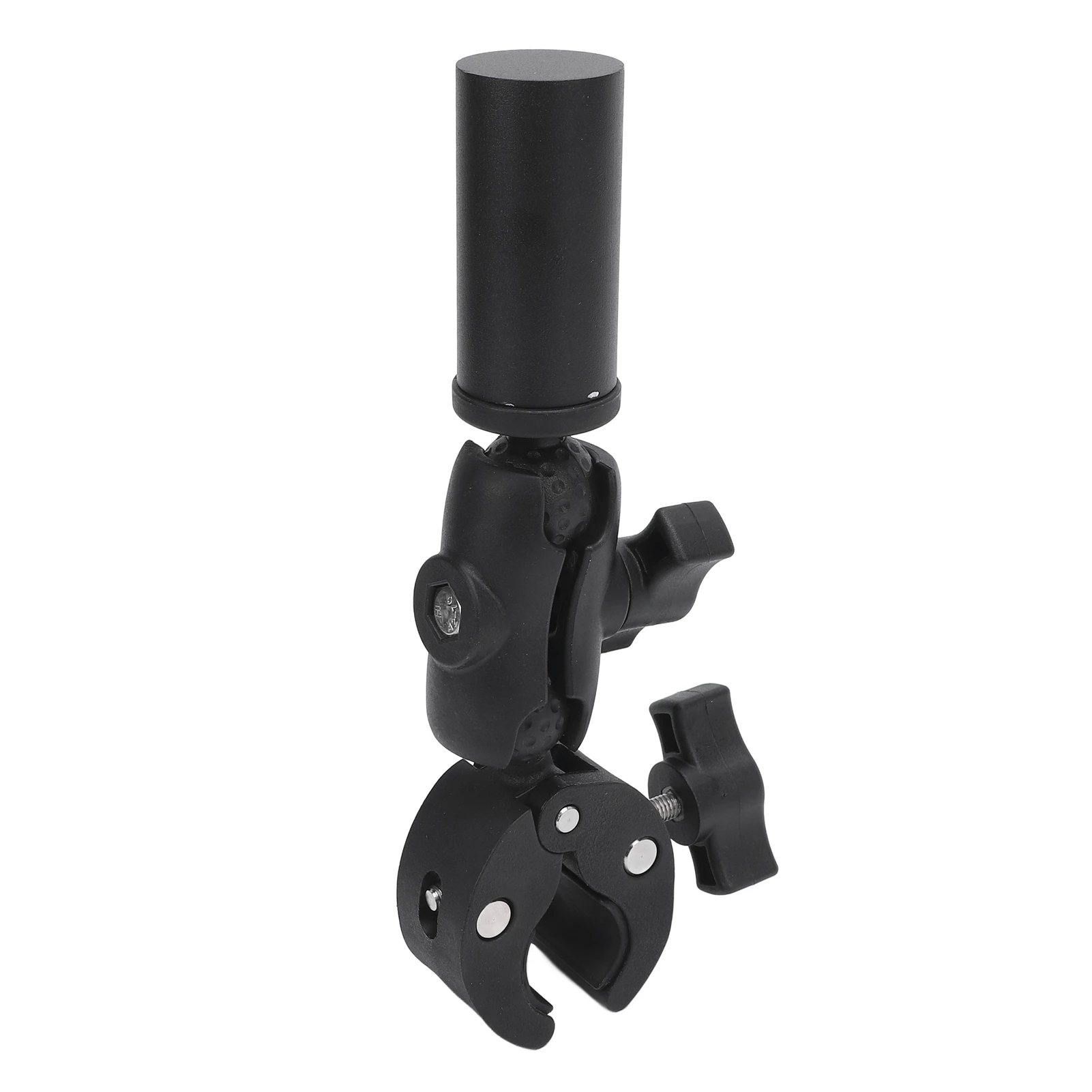 Clamp Mount and Adaptor for Mini Dishy Antenna Aluminum Alloy Adjustable Angle Car RV Ladder Pole Mounting Bracket