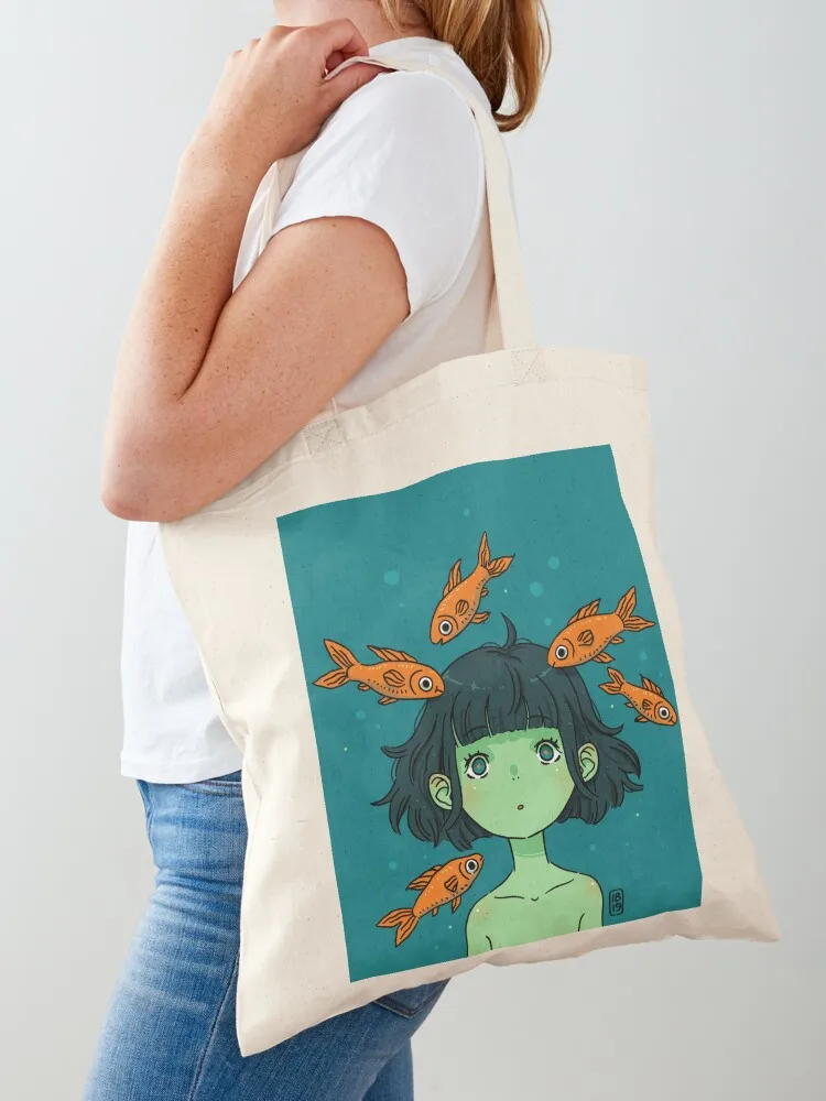Orange fishes Tote Bag Big bag women Woman shopper bag the tote