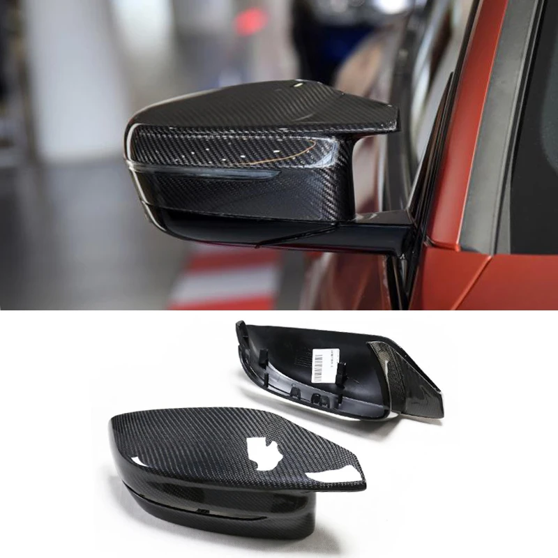 Car Rear View Mirror Covers For BMW 3 4 Series G80 M3 G83 M4 2021 2022 Side Mirror Caps Covers Shell Dry Carbon Fiber ABS LHD