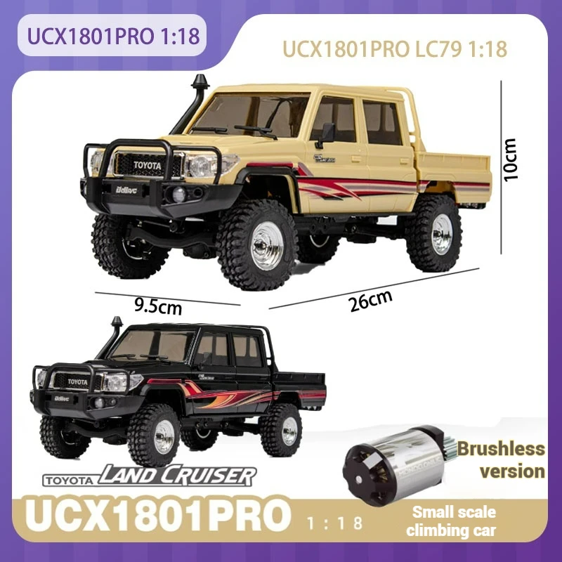 

UCX1801PRO LC79 RC Cars 4WD brushed/brushless high-speed climbing remote control off-road vehicle FOC RC model Boys' toy gifts