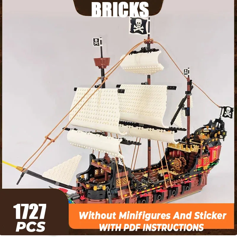 Moc Building Bricks Pirate Ship Model Avenging Mermaid Boat Technology Modular Blocks Gifts Christmas Toys DIY Sets Assembly