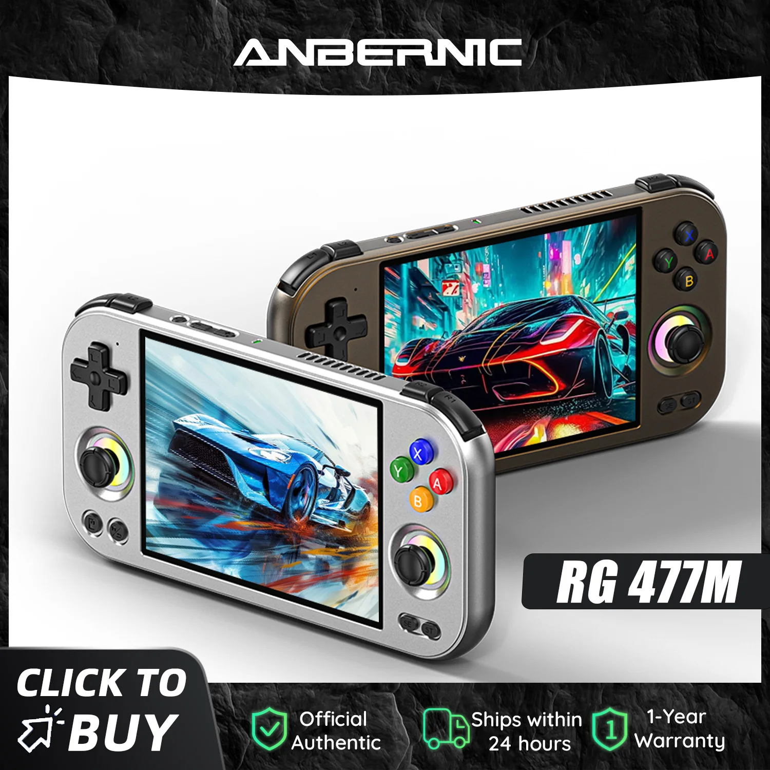 Anbernic RG 477M Retro Handheld Game Console Aluminum Alloy CNC