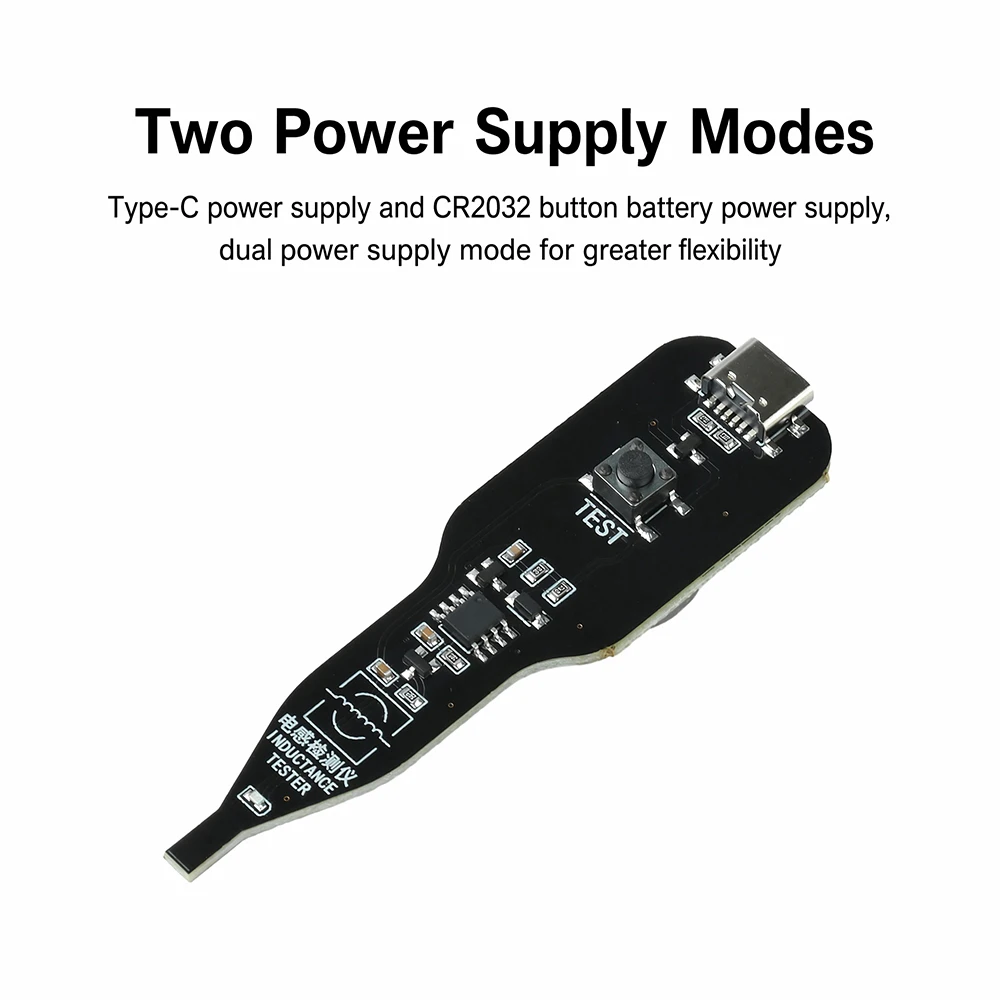 Dual-Mode Inductance Tester for Mobile Phone Repair Handheld Rapid Circuit Fault Detection Tool With Type C