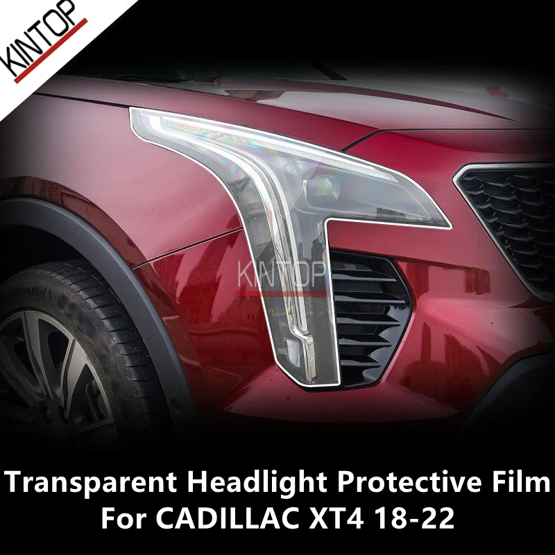 

For CADILLAC XT4 18-22 TPU Transparent Headlight Protective Film, Headlight Protection,Film Modification,Accessories Refit