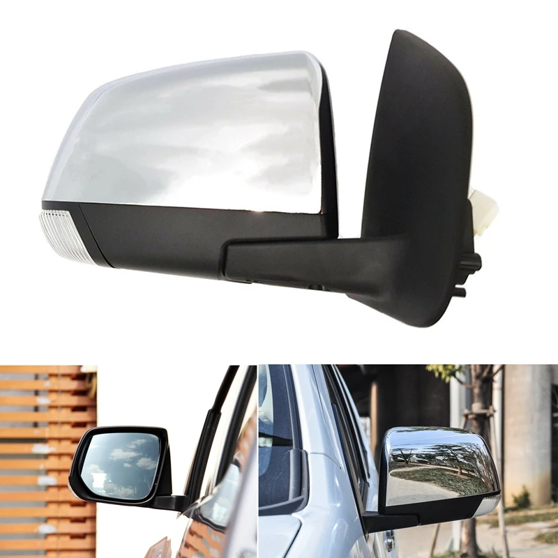 Door Mirror Rear View Mirror Assembly RH 8 Pin For ISUZU D-MAX DMAX 2012-2017 With Electric Folding / Heating