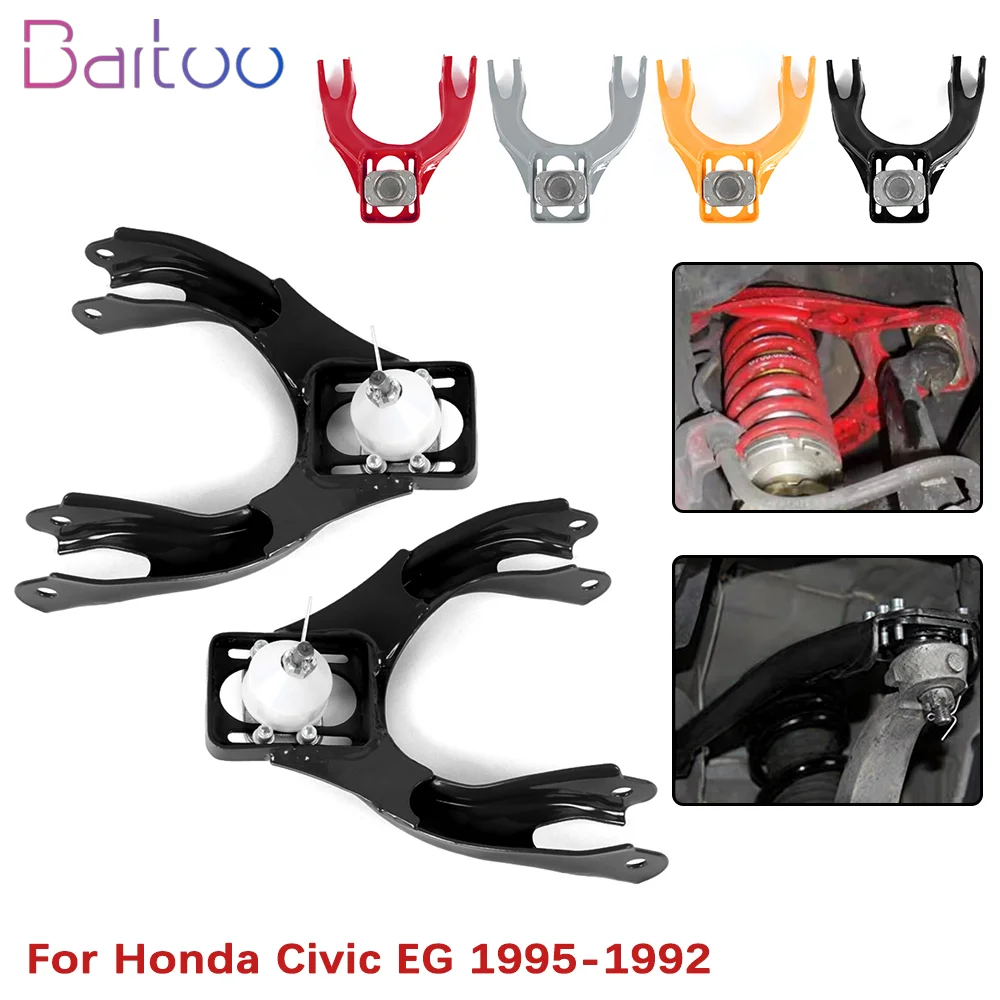 

Front Upper Adjustable Control Arm Camber A-Arms Car Control Arm Camber Replacement Kit For 1992-1995 Honda Civic EG LCA011-EG