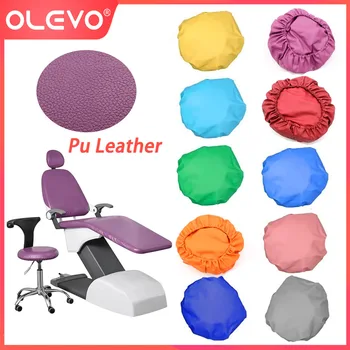 OLEVO 4pcs/set dentist unit chair seat cover waterproof elastic PU leather protective sleeve dentistry accessories