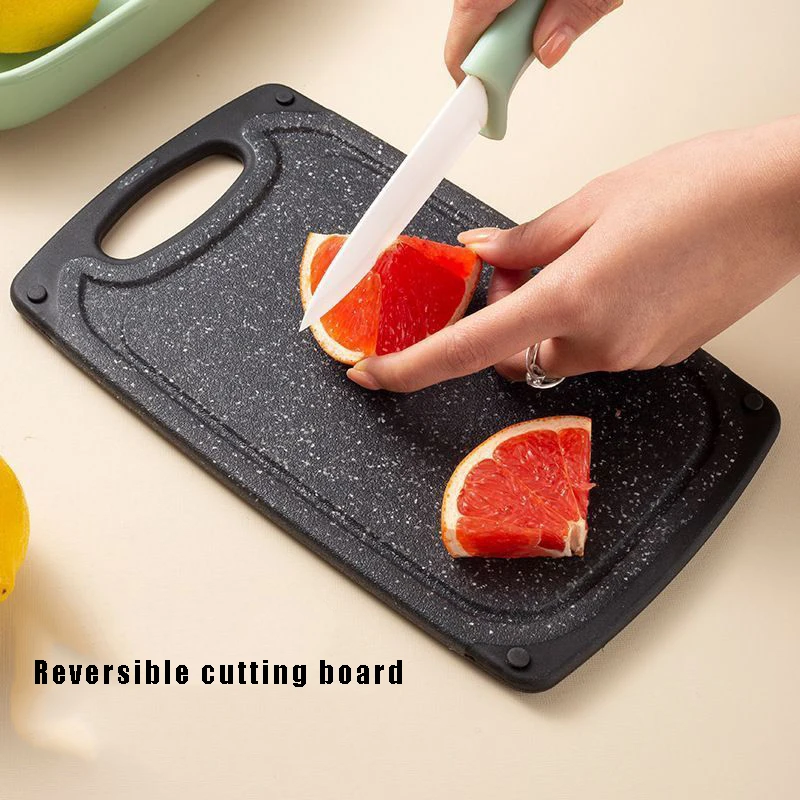 Kitchen Wheat Straw Cutting Board Imitation Marble Pattern Thicken Dual-purpose Cut Vegetables Meat Chopping Board kitchen tools