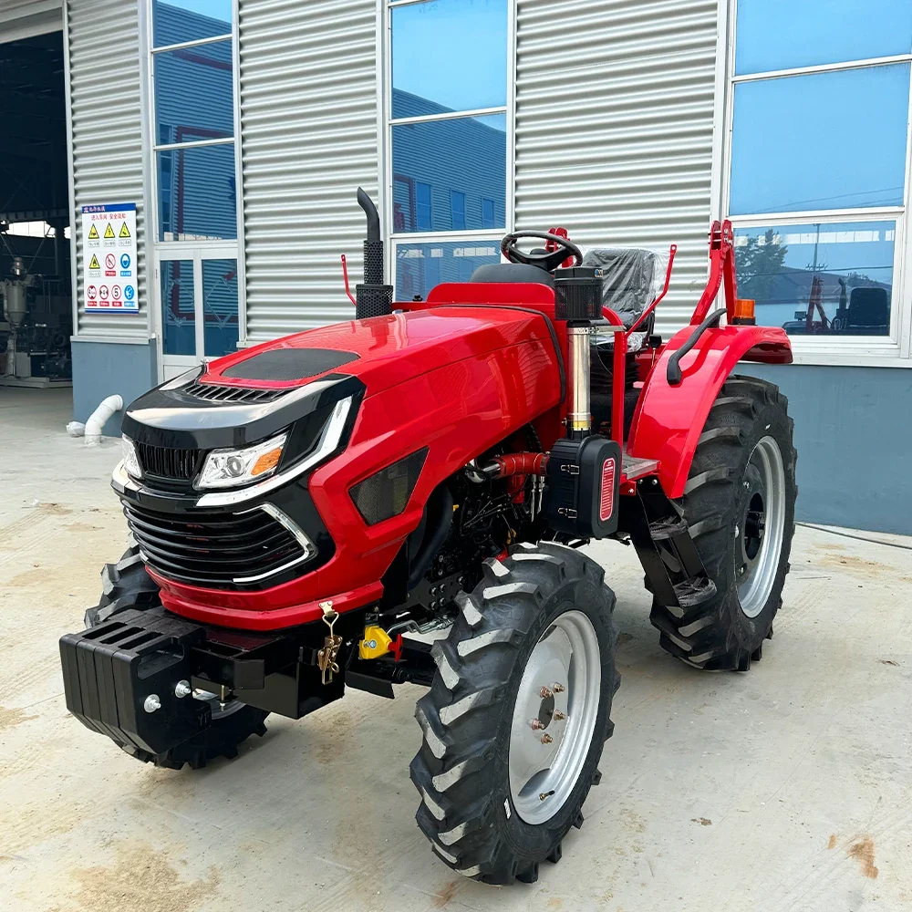 70HP Heavy Duty Agricultural Tractor with Advanced Hydraulic System and Three Point Hitch with loader