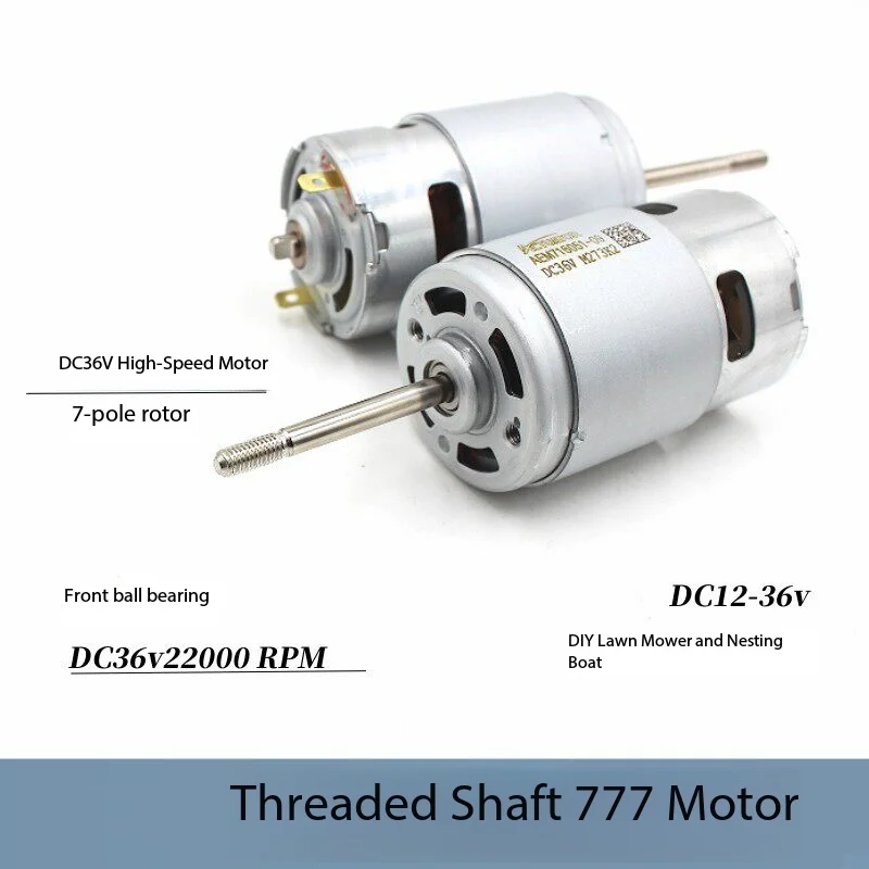 ACTUATOR RS-775 Motor DC 12V 18V 24V 36V High Speed Power Screw Shaft Motor Front Ball Bearing Large Torque 42MM Electric Motor
