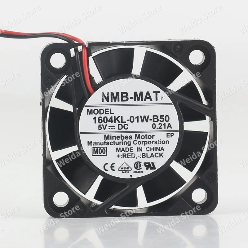 cooling fan New NMB DC 5V 0.21A 4010 40X40X10MM 4CM high air volume double ball bearing 1604KL-01W-B50