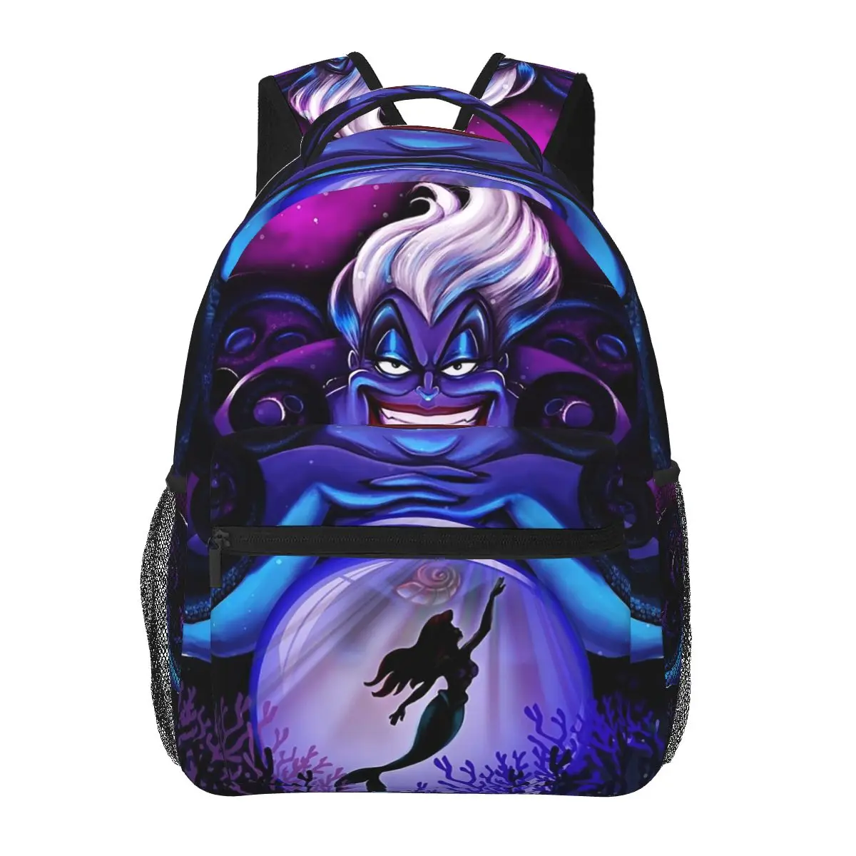 Ursula The Witch Of The Seas Backpacks Boys Girls Bookbag Students School Bags Cartoon Travel Rucksack Shoulder Bag