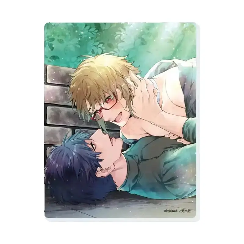 BL Zombie Hide Sex Kazuma Chigasaki Haruomi Mishiba Rectangle Acrylic Stand Model Plate Keychains Desktop Ornament