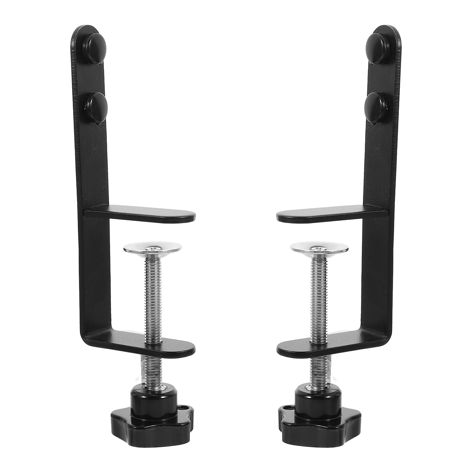 2 قطعة فوق الجدول قضيب حامل قابل للتعديل C المشبك تصاعد قوس لسطح المكتب المنظم أداة تخزين Pegboard على