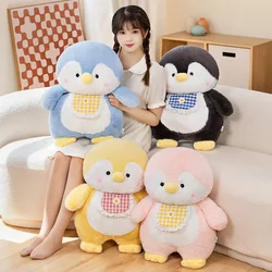 Fluffy Hair Penguin Plushie Stuffed Animal Blue/Pink Cuddly Penguin Dolls Peluche Plush Toys for Birthday Gift