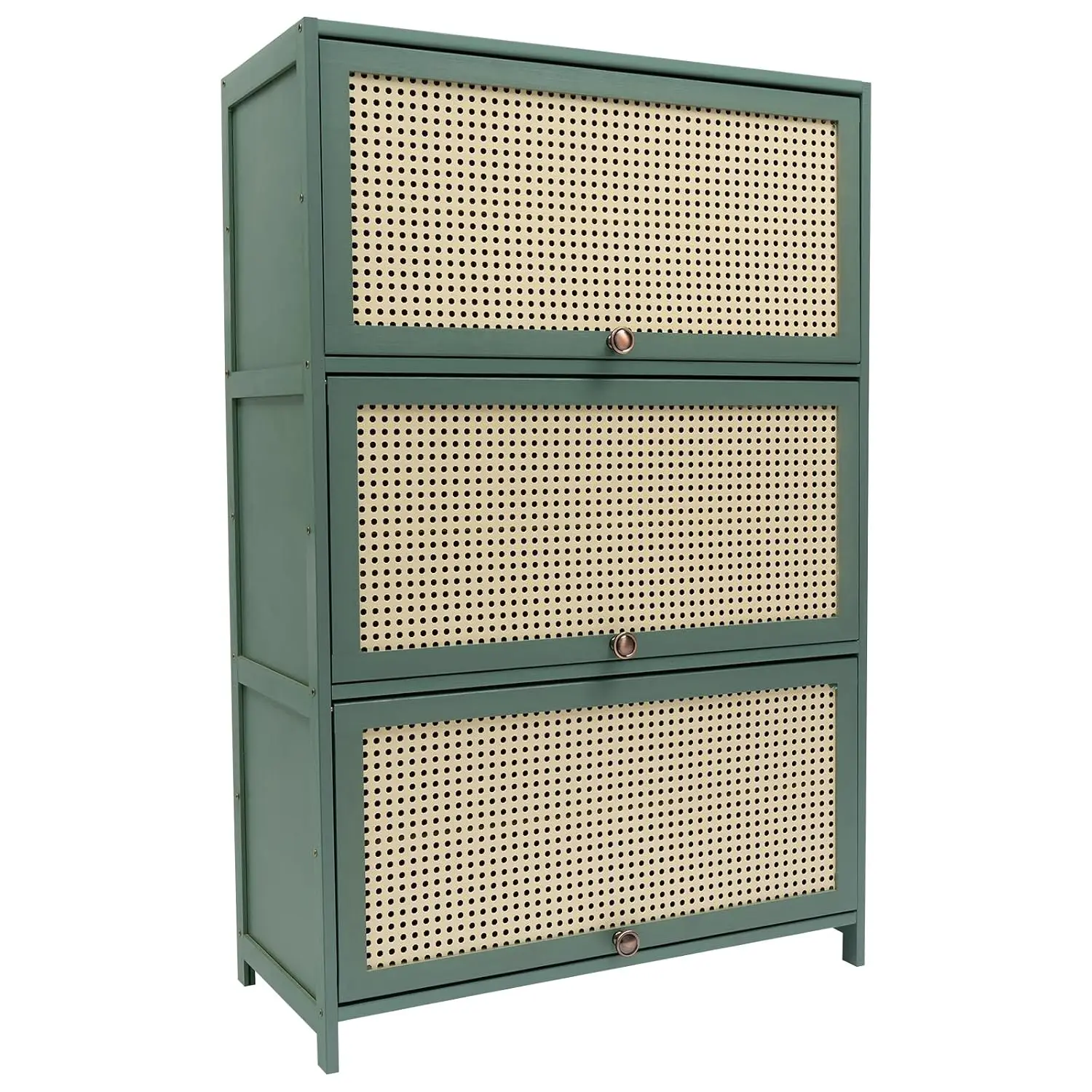 7-Tier 7-Tier Bamboo Shoe Cabinet with Flip-up Doors, Freestanding Shoe Storage Shelf for Closet Hallway Bedroom Entryway, Customized - Aliexpress Deal