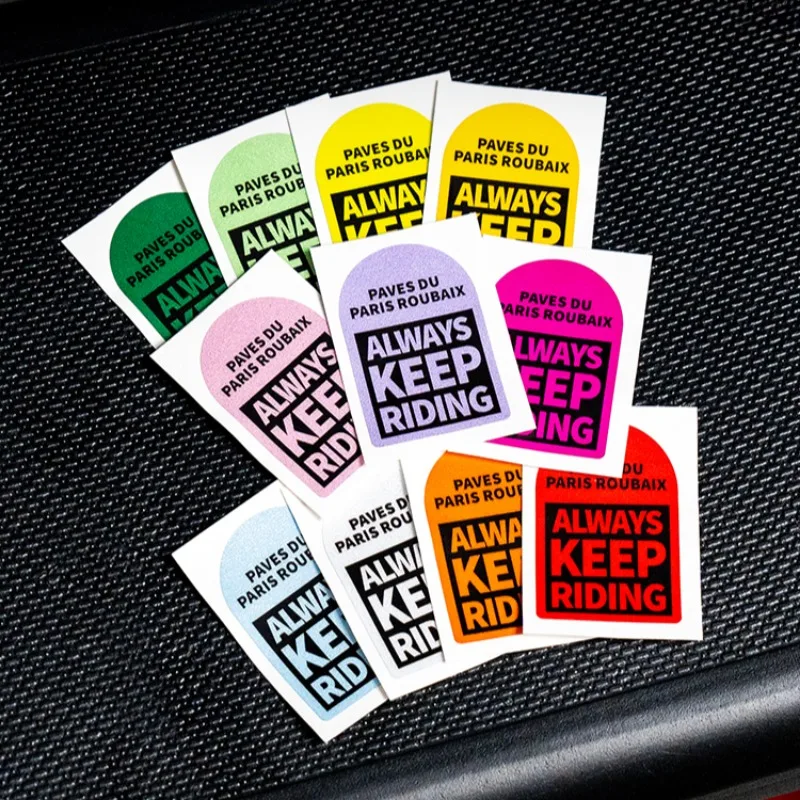 1PC Keep Riding Bicycle Frame Vinyl Sticker, Waterproof Oilproof Decal for Top Tube, MTB Bike, Decorative Accessories