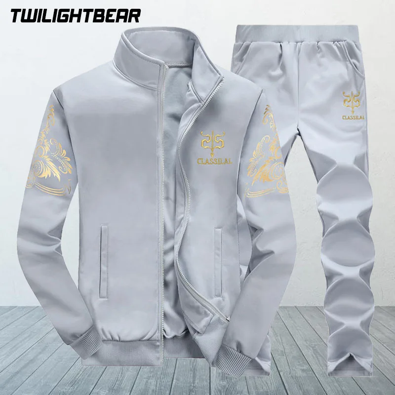 New Men's Tracksuit 8XL Oversized Sweat Suit Spring Autumn Embroidery Fleece Jogging Suit Sportwear Men Gym Suit A2F8878