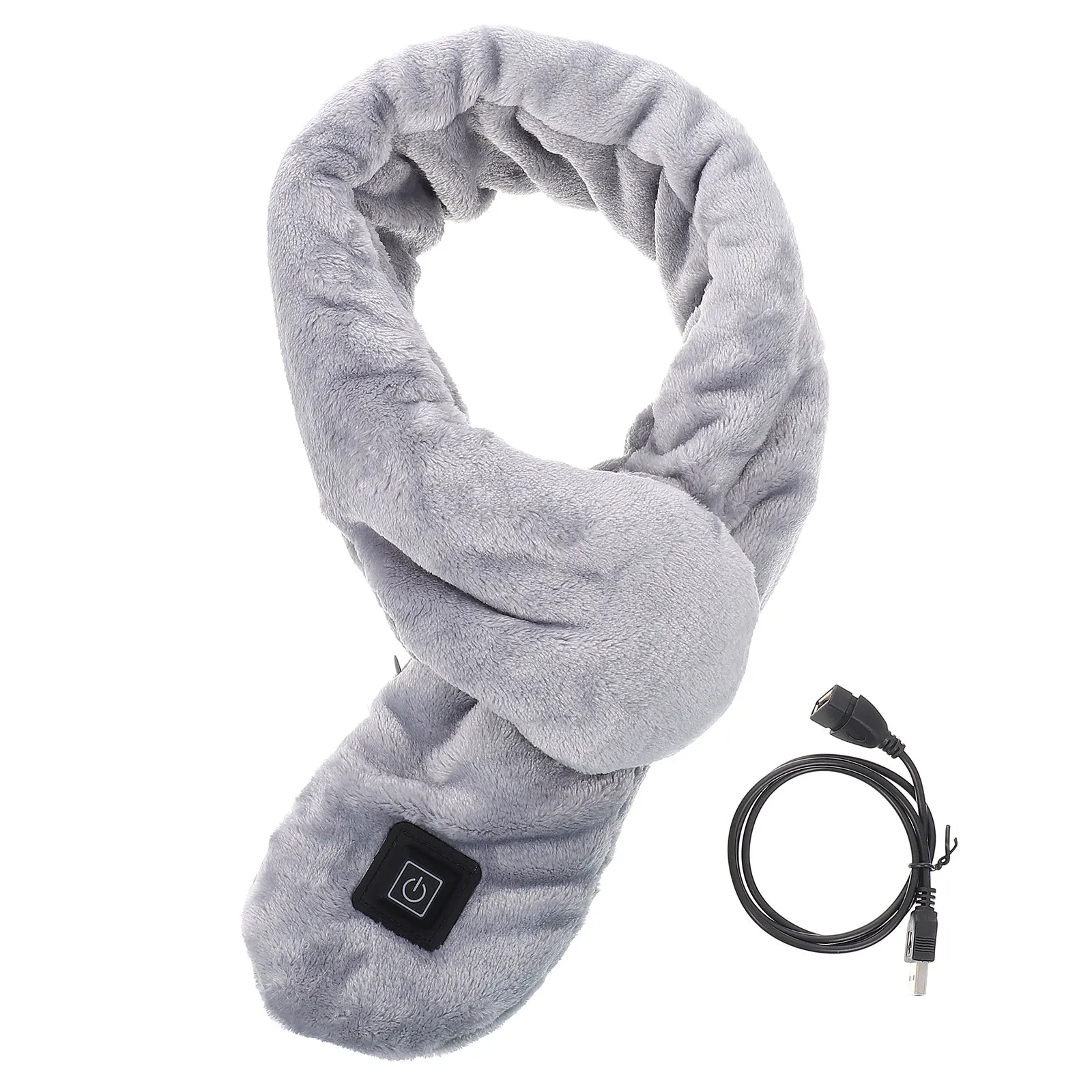 

Usb Heating Rechargeable Warm Neck Warmer 3-Level Temperature Adjustment Short Comfortable Outdoor Unisex Heated Neckerchief