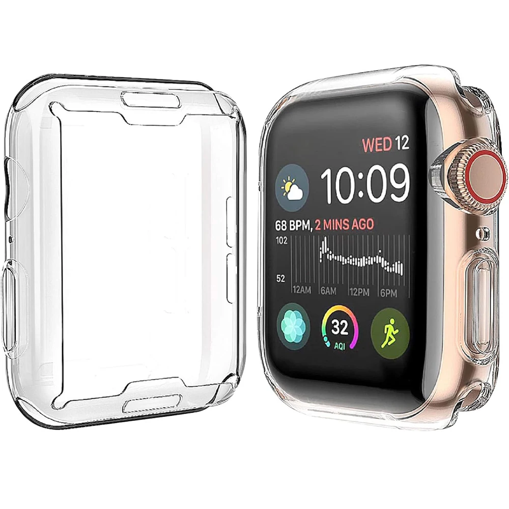 Etui TPU do Apple Watch 10 42/46 mm SE 6 5 4-40/44 mm Ochronny miękki zderzak ekranu iWatch Series 9 8 7-41/45 mm 321-38/42 mm Pokrowiec